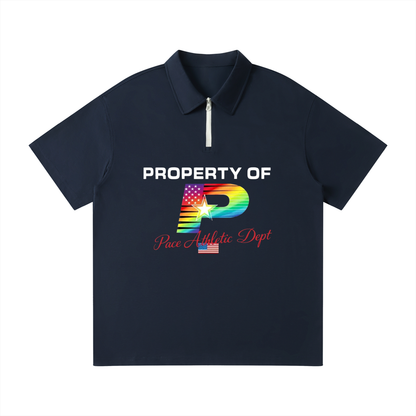 PACE® Unisex Quarter-Zip Polo Shirt