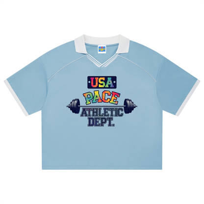 PACE GYM Collared Piping Boxy Soccer Jersey