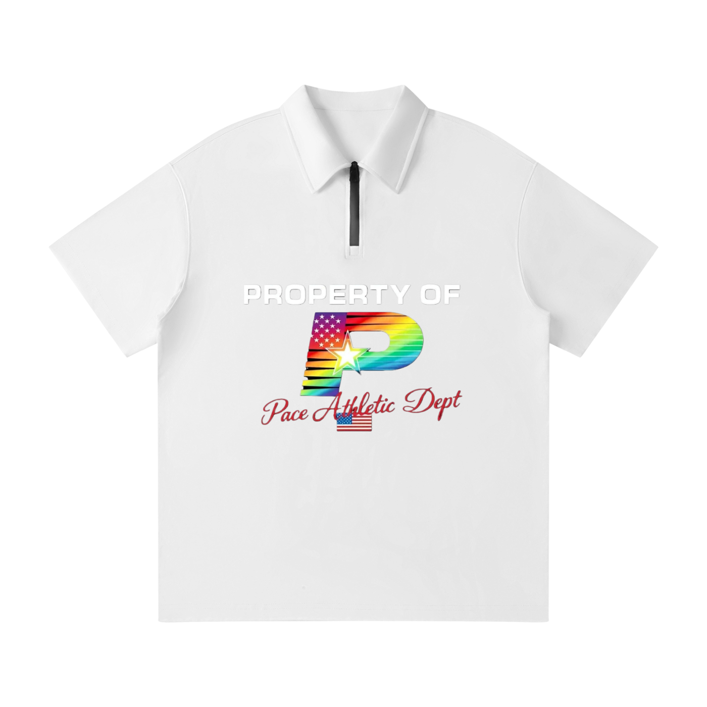 PACE® Unisex Quarter-Zip Polo Shirt