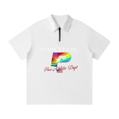 PACE® Unisex Quarter-Zip Polo Shirt