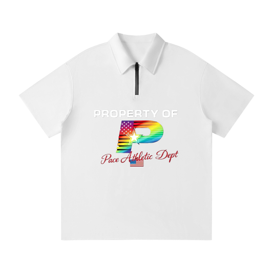 PACE® Unisex Quarter-Zip Polo Shirt