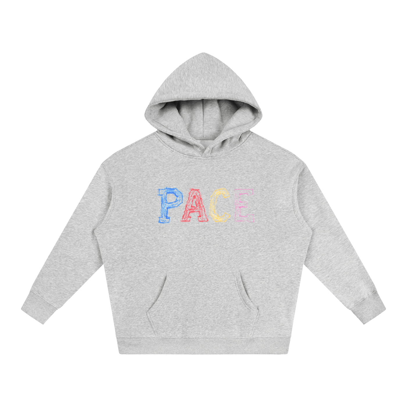 Oversize PACE Crayon Logo Fleeced Hoodie