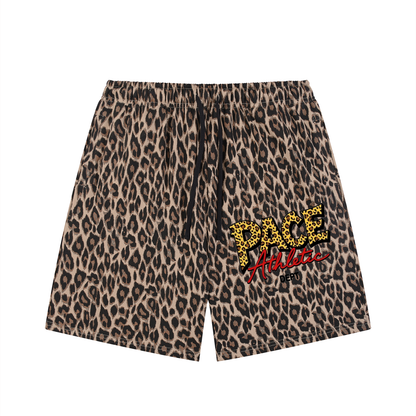 PACE Athletic Leopard Drawstring Shorts
