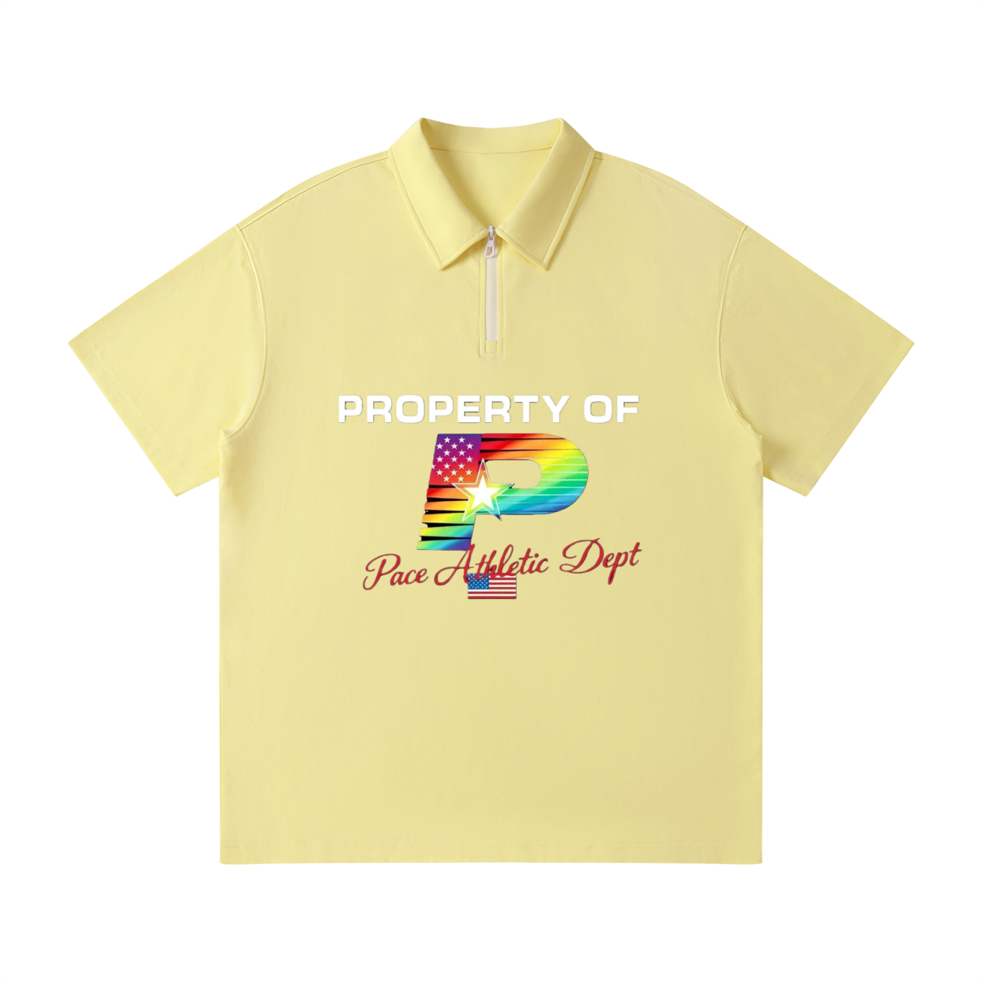 PACE® Unisex Quarter-Zip Polo Shirt