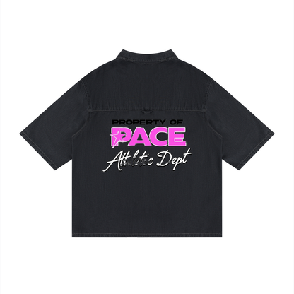 PACE Athletic Dept® Unisex Vintage Wash Drop Shoulder Lyocell Shirt