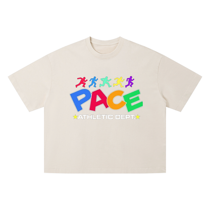 PACE® Levels of Sprinting Unisex Vintage Oversized Wash T-Shirt