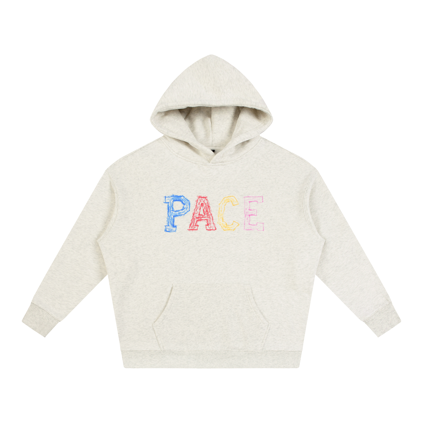 Oversize PACE Crayon Logo Fleeced Hoodie