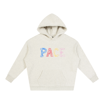 Oversize PACE Crayon Logo Fleeced Hoodie