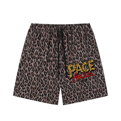PACE Athletic Leopard Drawstring Shorts
