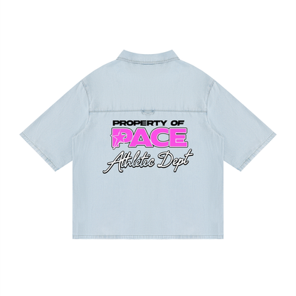 PACE Athletic Dept® Unisex Vintage Wash Drop Shoulder Lyocell Shirt