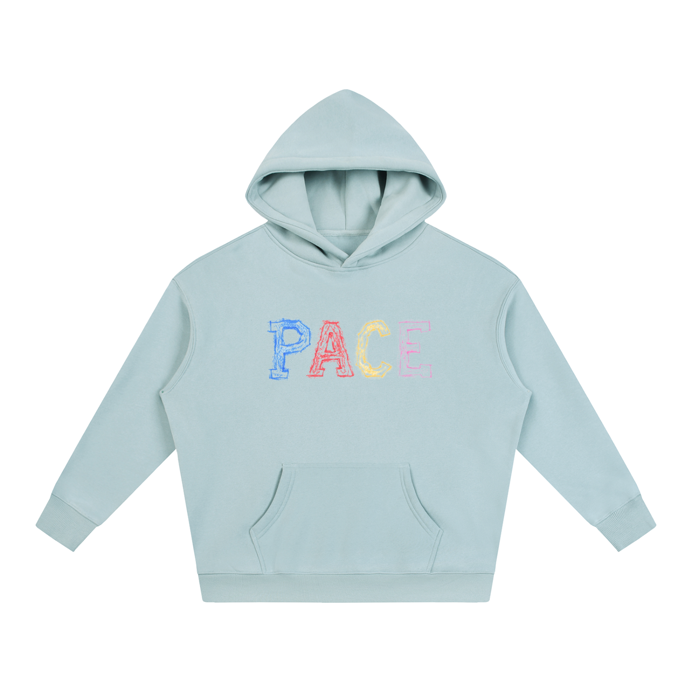 Oversize PACE Crayon Logo Fleeced Hoodie