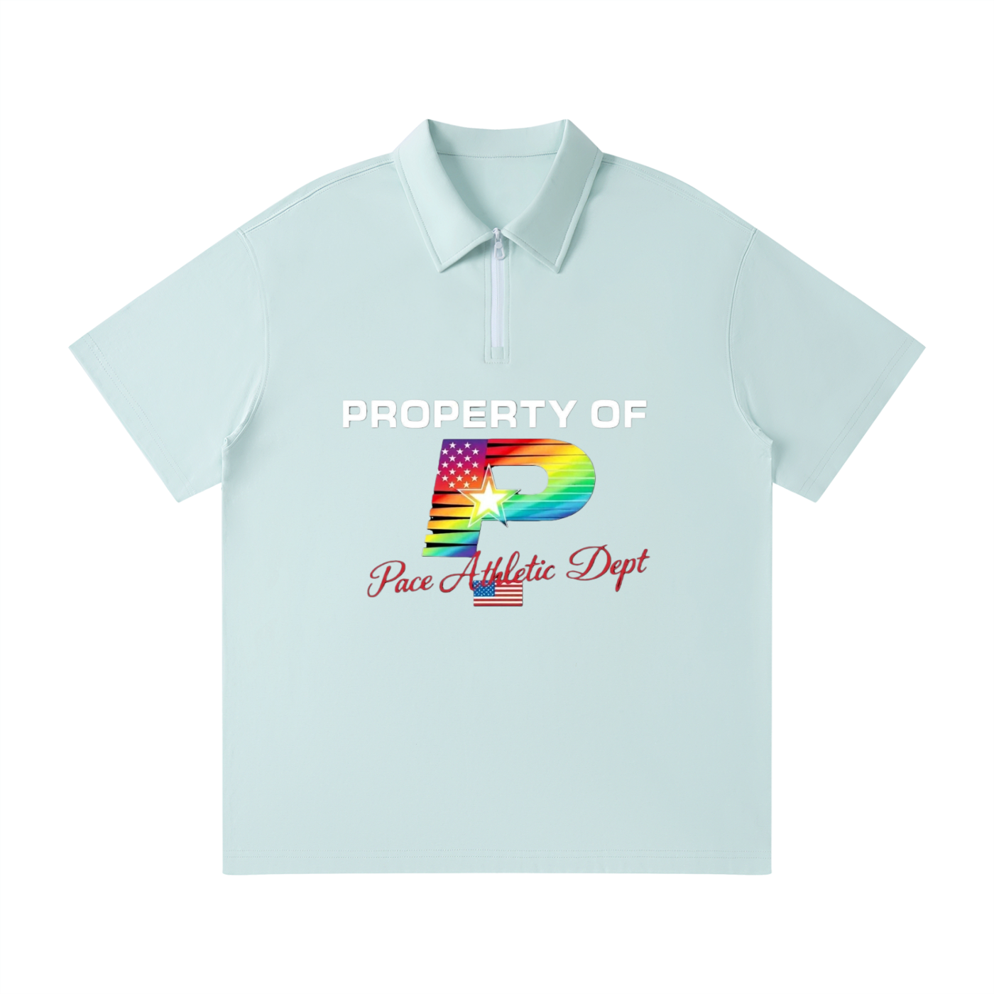 PACE® Unisex Quarter-Zip Polo Shirt